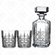 Marquis by Waterford Brady Decanter Set with Two Double Old Fashioned Glasses | $74 | Amazon
